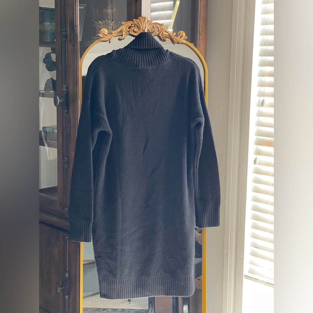 Quince NWT Black 100% Mongolian Cashmere Fisherman Maternity Sweater Dress Med - Picture 10 of 15